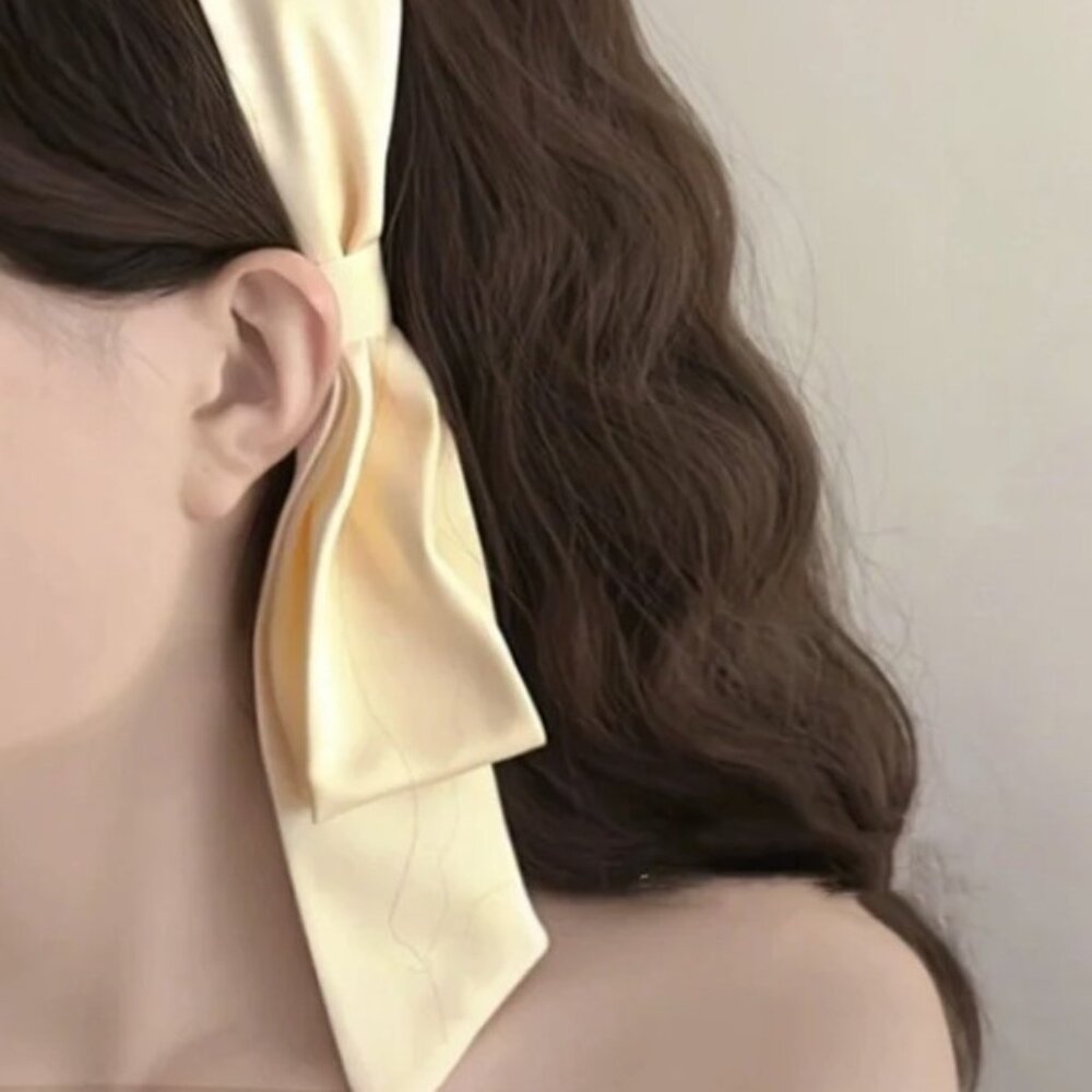 Behind the Ear Accent Headband Cream New